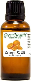 GreenHealth Orange 5 Fold - 1 fl oz (30 ml) Glass Bottle - 100% Pure Essential Oil