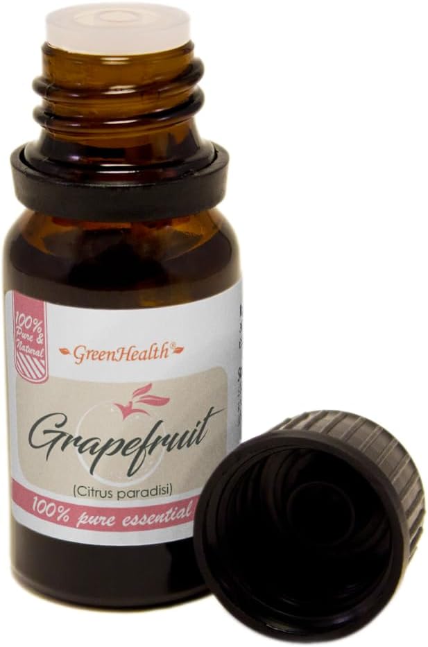 GreenHealth Grapefruit (Pink) – 1/3 fl oz (10 ml) Glass Bottle – 100% Pure