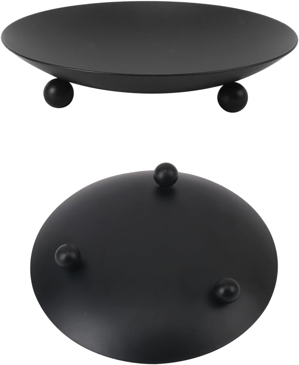 15 Pack Candle Holder Plate, Iron Plate Candle Holders, 4.33" D x 0.78" H, Matte Black, Perfect for LED & Wax Candles, Weddings, Home Decor