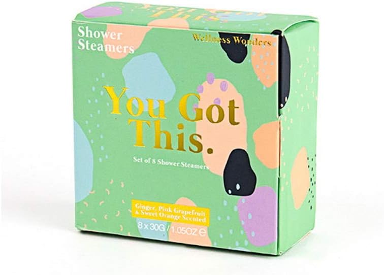 Gift Republic You Got This Shower Steamers Ginger Grapefruit & Orange Scented Aromatherapy Shower Steamers Pack of 8 Shower Bombs Pampering Gift Set