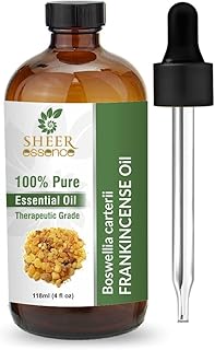 Frankincense Essential Oil 118 ML (4 Fl. Oz) | 100% Pure Natural Undiluted Uncut Therapeutic Grade Boswellia Carteri Essential Oil