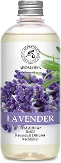 Lavender Reed Diffuser Refill 17 Fl Oz - 500ml - Lavanda Refill - Wardrobe Freshener - Home Fragrance Oil - Air Freshener - Aromatherapy - Essential Lavender Oil Diffuser - Diffuser Refill