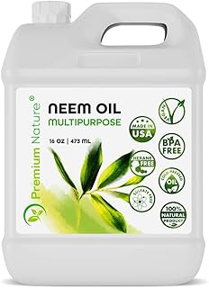 Organic Neem Oil for Skin and Hair Need Oil 100% Pure Cold Pressed for Essential Oil Mixing Neem Oils for Plants Neem Cake Massage Oil Neems Spray for Indoor Plants 16 oz