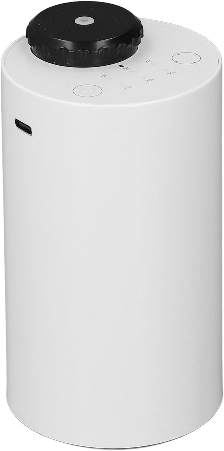 Waterless Scent Diffuser, Cold Air Scent Machine, Air Freshener with Timer, Quiet Automatic Fragrance Release, Ideal for Bedroom, Living Room & Office (White)