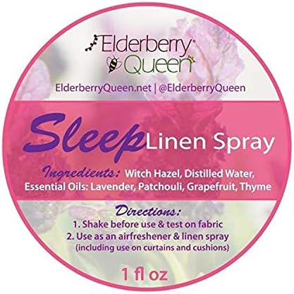 Sleep Linen Spray, Aromatic and Calming Pillow Mist, 1 oz, Infused with Natural Essential Oils, Lavender