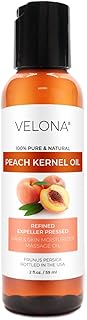 velona Peach Kernel Oil 2 Fl Oz | 100% Pure and Natural Carrier Oil | Refined | Skin, Hair, Body & Face Moisturizing | Use Today - Enjoy Results