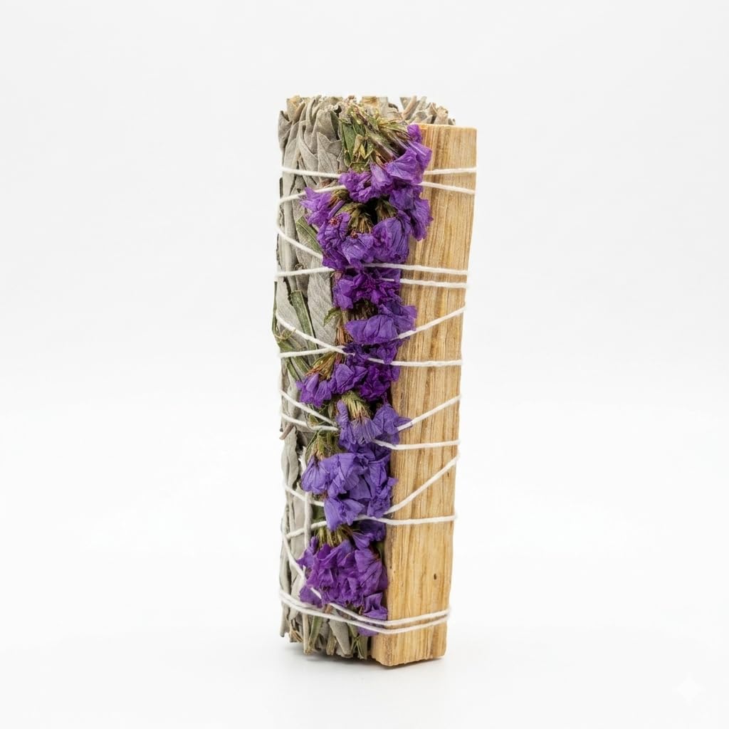 White Sage Smudge Sticks Variety Mix 4 Inches (6 Bundles) - Sage Kit | Sage with Palo Santo, Lavender, Eucalyptus, Cinnamon, Rose Petals & Others - Sustainably Sourced California for Meditation