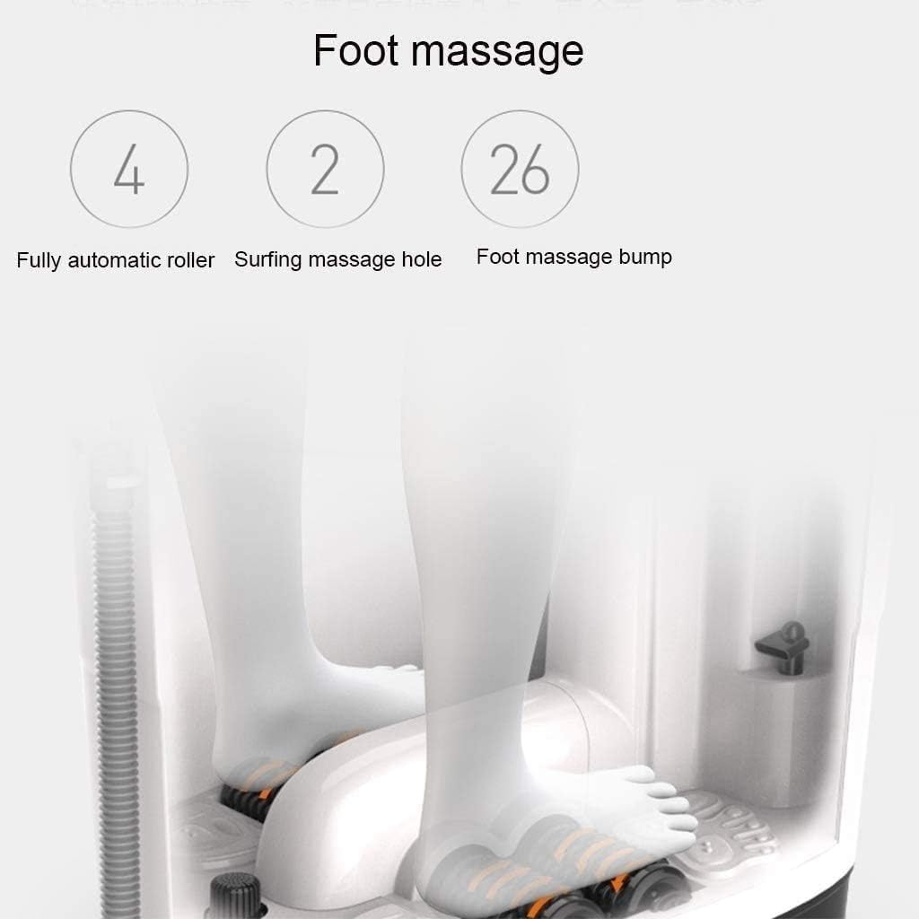 Foot Bath Massager with Heat Bubbles and 4 Massage Rollers, Foot Spa Basin Pedicure Soaking Feet with Adjustable Temperature, Comfortable Relax Home Spa Experience