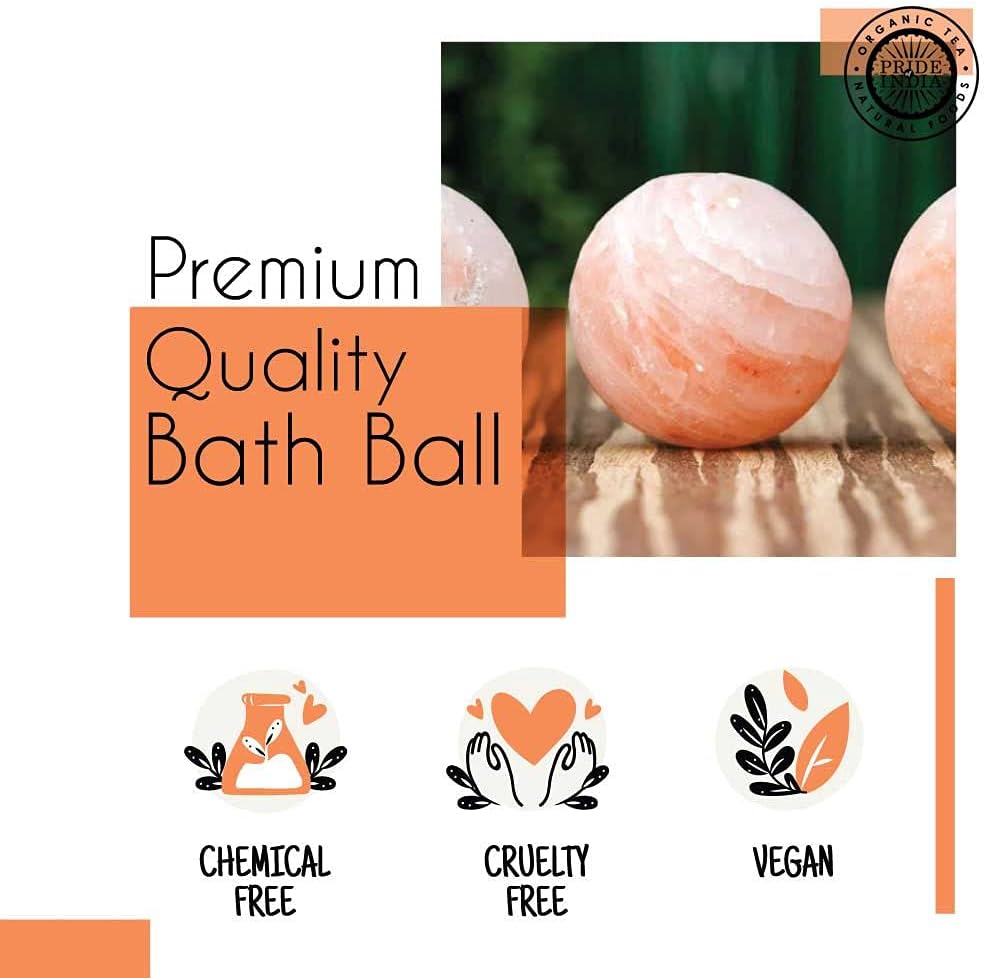 Pink Salt Crystal Accessories (Pink Salt Crystal Bath Ball - Round Shape)