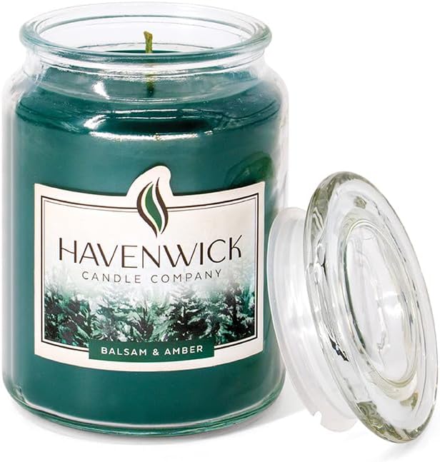 Havenwick Balsam & Amber Soy Candle Long-Lasting