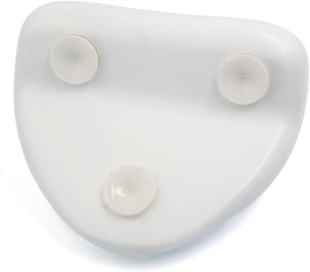 uxcell White Waterproof Heart Shape Soft Spa Bath Pillow Neck Back Support Cushion for Bathtub Hot Tub