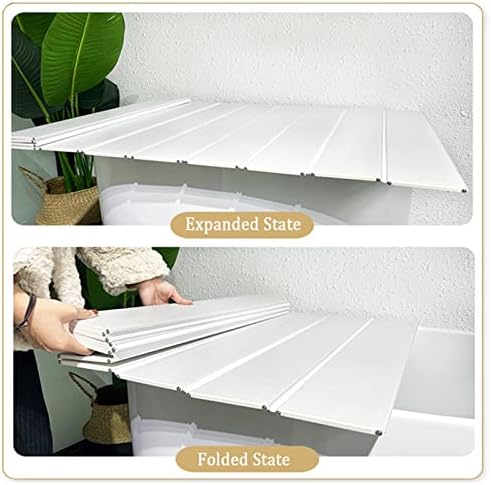 Bamboo Bathtub Caddy Tray with Foldable Dust Proof Board Spa Bathroom Shower Shelf nizer for Relaxing Bath Time Multifunctional Design with 0.6cm Thickness