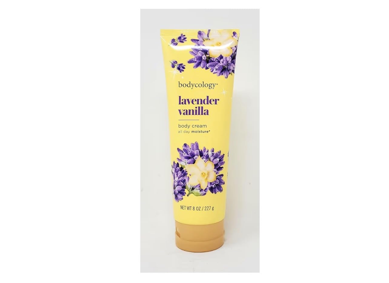 Lavender Vanilla 2 in 1 Body Wash & Bubble Bath 16 fl oz & Lavender Vanilla Butter Body Cream 8 oz (Pack of 2)