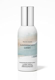 Bath & Body Works Sun-Drenched Linen Concentrated Room Spray 1.5 oz 42.5 g – Fresh Home Fragrance with Crisp Linen, Sun-Kissed Apple, and Soft Musk