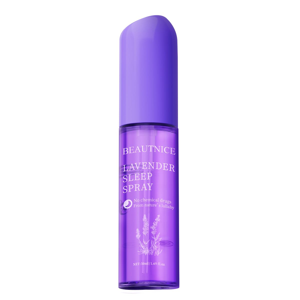 Lavender Restful Sleep Spray - Natural Chemical-Free Sleep Aid with Lavandula Angustifolia Flower Water | 50ml Calming Pillow Mist for Relaxation & Better Sleep
