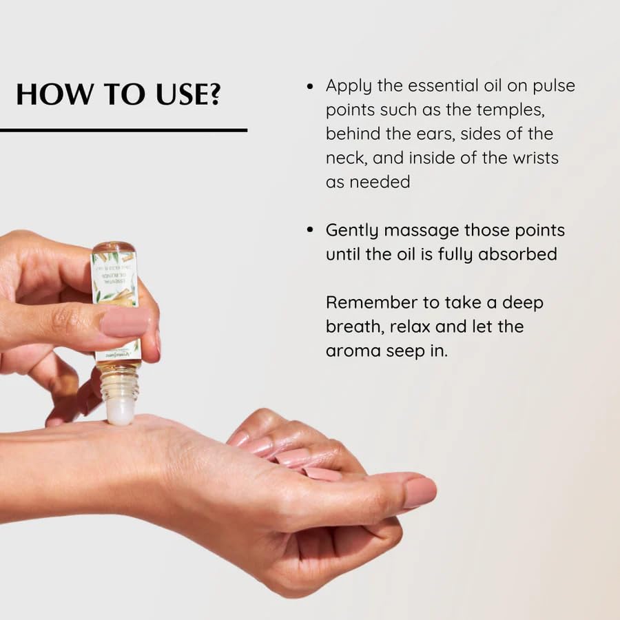White Sage & Palo Santo Essential Oil Roll-On Blend by Aromafume | 10ml/0.33 fl oz | Aromatherapy Oil for Cleansing Negative Energy & Protection | Ethically sourced | Sage Oil for Smokeless Smudging