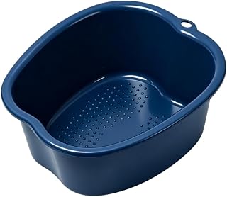 Ytterbium Foot Soaking Bath Basin, Large Massage Foot Soaking Tub, Plastic Home Spa Pedicure Bucket, Relaxation & Stress Relief, Suitable for Women & Men (Black)