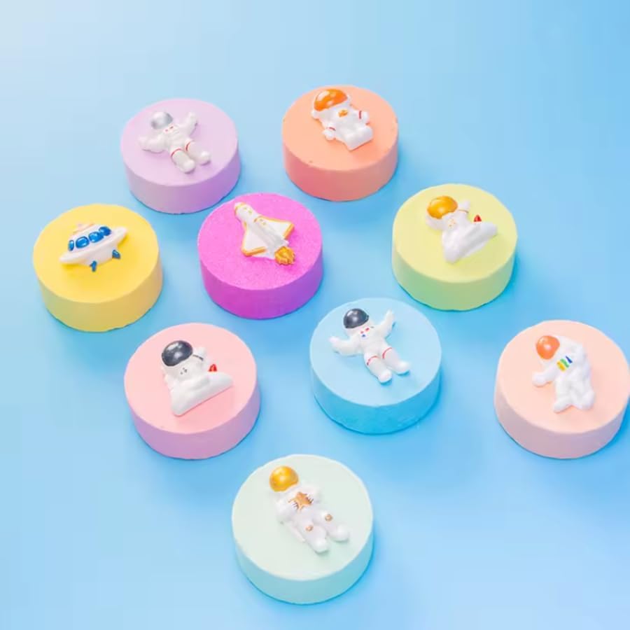 Princess Bath Bombs Luxury Fizzy Organic Natural Bath Bomb Gift Set Bubbling (Space), 1 Count (Pack of 9)