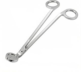 Candle Snuffer, Candlesnuffers Wick Snuffer Candle Accessory, Stainless Steel Wick Flame Extinguisher for Putting Out Candle Flame Safely (Silver Candle Wick Trimmer)