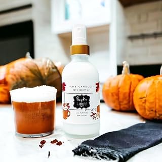 Pumpkin Spice Room Spray Fall Scent Pumpkin, Cinnamon, Nutmeg Made in USA Pet Safe Essential Oils Clean Ingredients Long Lasting Linen and Fabric Freshener Natural Home Fragrance
