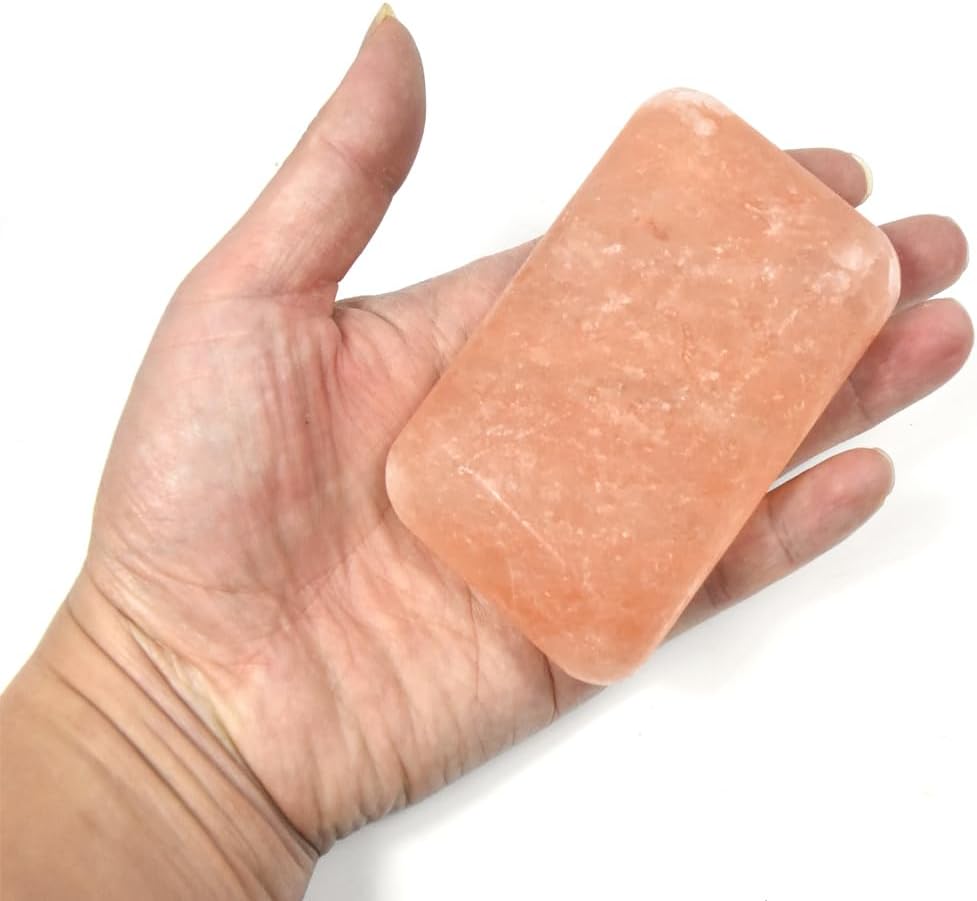 Large Hot Massage Stones Set Himalayan Salt Heated Warmer Stone for Spa Massage 2.56 x 3.93in (6.5x10cm)