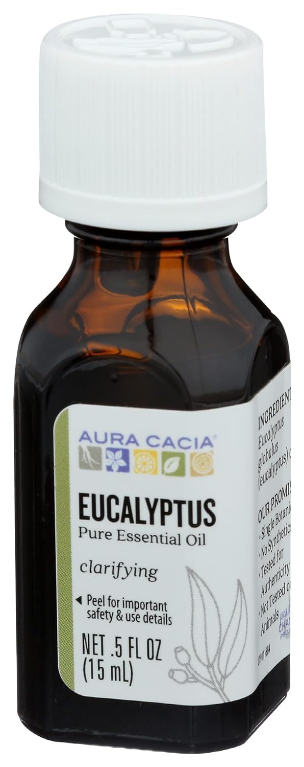 Aura Cacia Personal Care Eucalyptus Globulus Essential Oil 0.5 Oz. Bottle