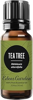 Edens Garden Tea Tree Essential Oil- 100% Pure Premium Grade, Undiluted, Natural, Therapeutic, Aromatherapy, The Best for Diffuser, Hair, Humidifiers, Kid Safe 10 ml (.33 fl oz)