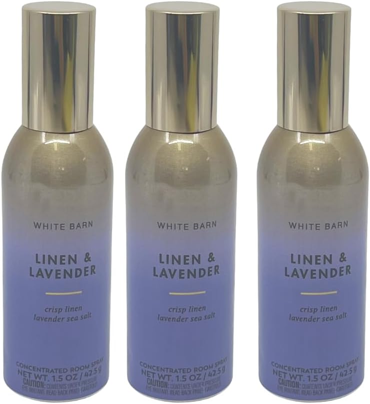 Bath & Body Works Linen & Lavender Concentrated Room Spray 1.5oz each - Pack of 3