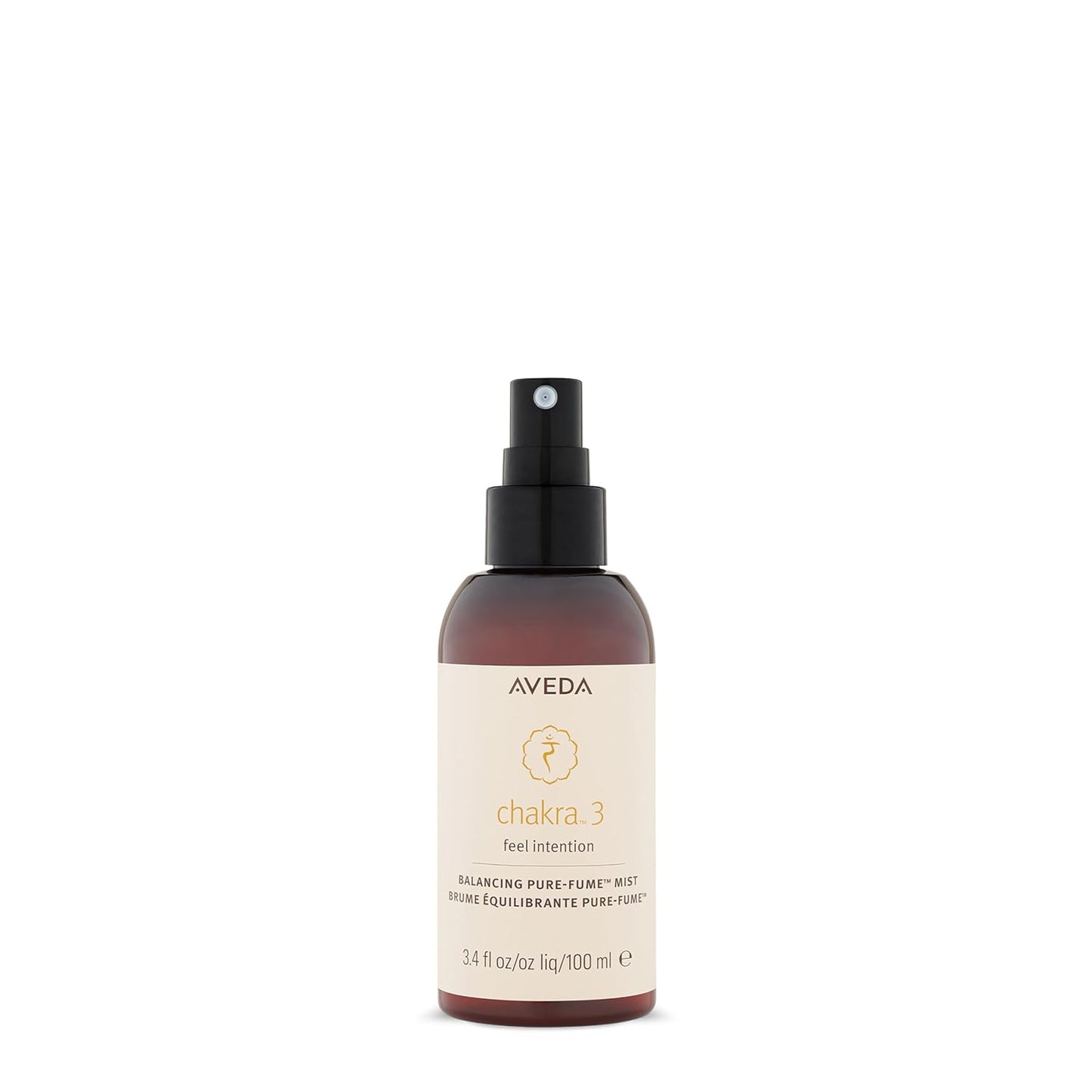 Aveda Chakra 3 Balancing Pure-Fume Mist: Intention | Body & Room Spray | Balances Power Chakra | With Certified Organic Lavender, Lemon, Fir Balsam, 3.4 Fl Oz