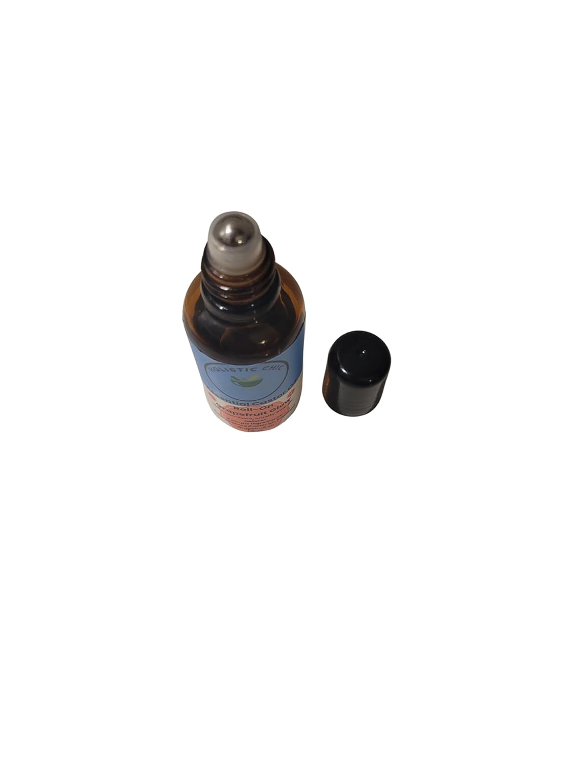 Essential Castor Oil Roll-On, Grapefruit Glow, Natural Vegan Moisturizer, Non-Toxic Skin Protectant, Hypoallergenic, 1 Fl Oz