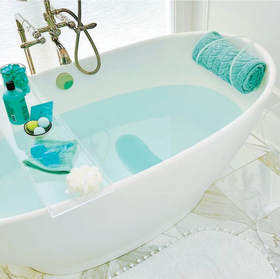 Luxury Body Stopper, Anti-Slip Spa Accessory, Holds Reclined Position in Bath to Fully Release Tension, Bathe Comfortably Hands Free, and Keep Your Hair Dry. Recline, Relax, Stay Put!