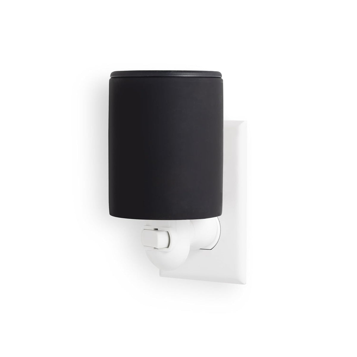 Happy Wax Black Outlet Warmer for Scented Wax - Compact Ceramic Wall Plug in for Home Fragrance - Small with Removable
