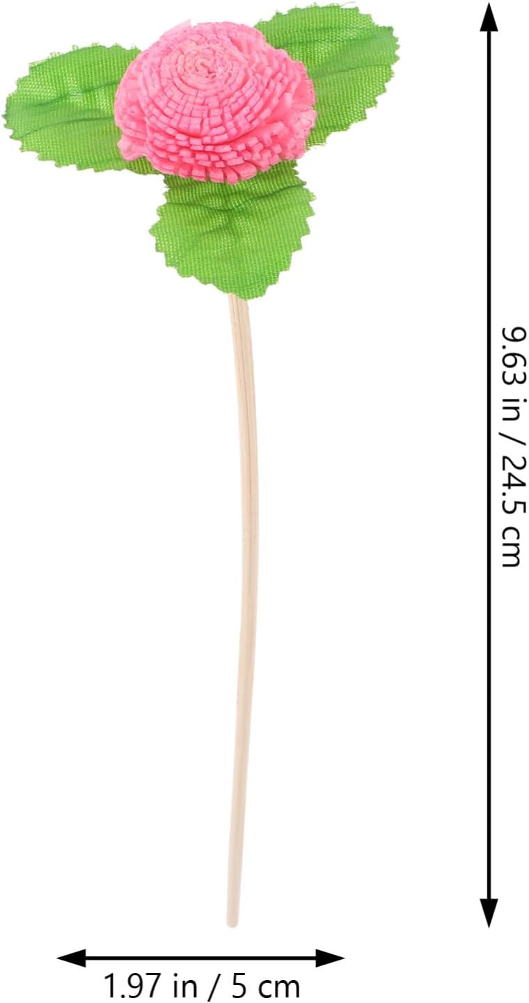 HOMSFOU Aromatherapy Dried Flower Rattan Reed Diffuser Sticks Replacement for Essential Oil Diffuser Home Fragrance Decor Wedding Living Room Ambiance 9.64X1.96X1.18In