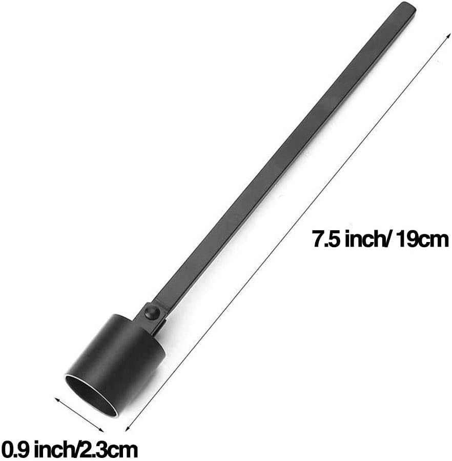 Black Candle Snuffer Stainless Steel Polished Candle Snuffer