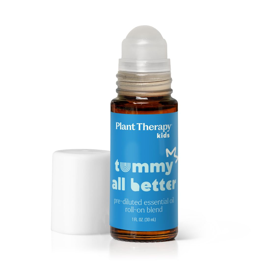 Plant Therapy Tummy All Better Roll-On 30 mL (1 oz) Pre-Diluted and Mess-Free for Easy Application