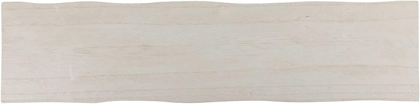 Santa Barbara Design Studio Pure Design Live Edge Paulownia Wood Bath Board, 32 x 8-Inch, Grey