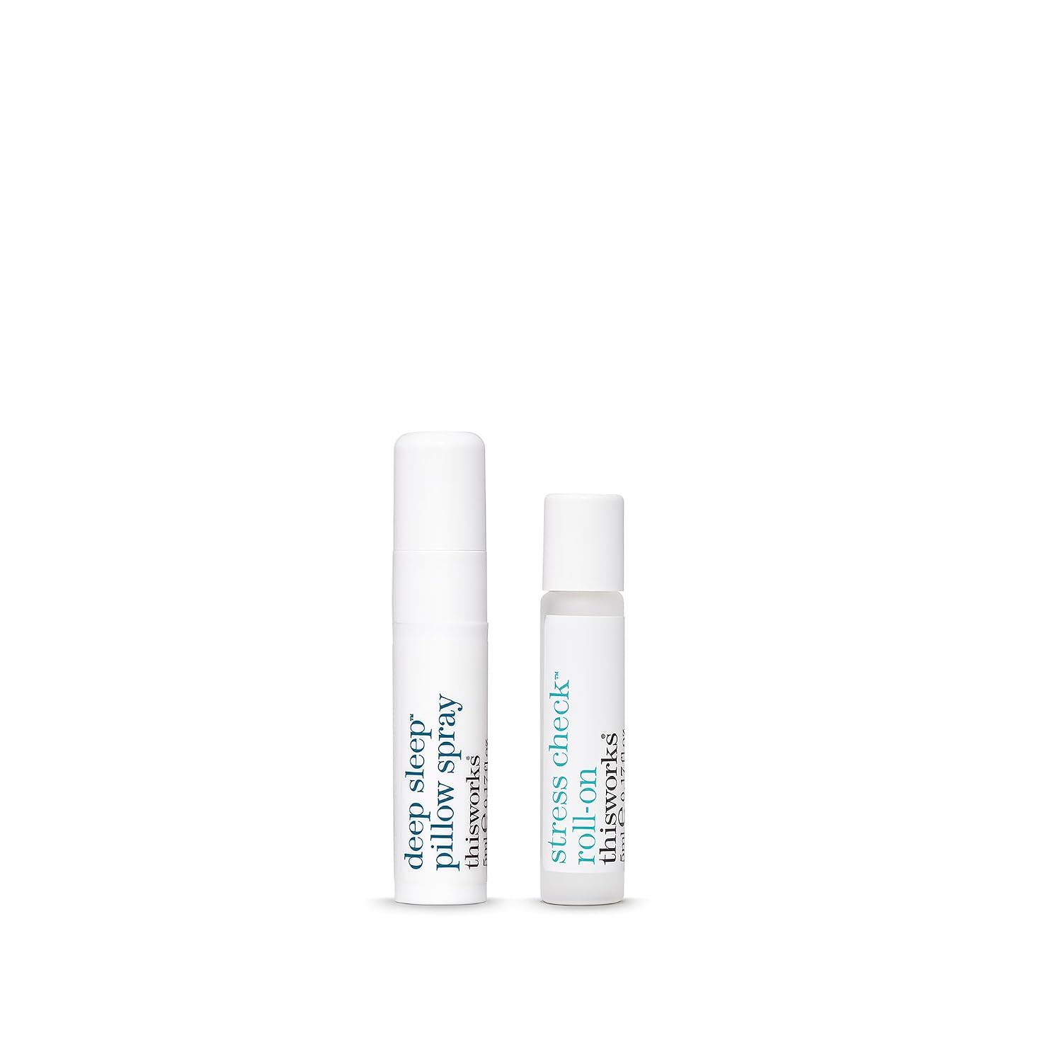 This Works Dream Team Bedtime Duo – Deep Sleep Pillow Spray 5ml & Stress Check Roll-On 5ml – Aromatherapy Gift Set with Lavender, Eucalyptus & Vetivert