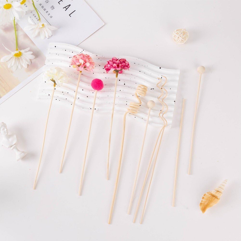 10 Pcs Reed Diffuser Stick, Rattan Flower Reed Fragrance Diffuser Set, Fragrance Diffuser Replacement Rattan Sticks Home Decor