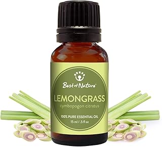 Lemongrass Essential Oil for Diffuser Aromatherapy – Best of Nature 100% Pure Undiluted Oils for DIY, Home Fragrance, and Topical Use