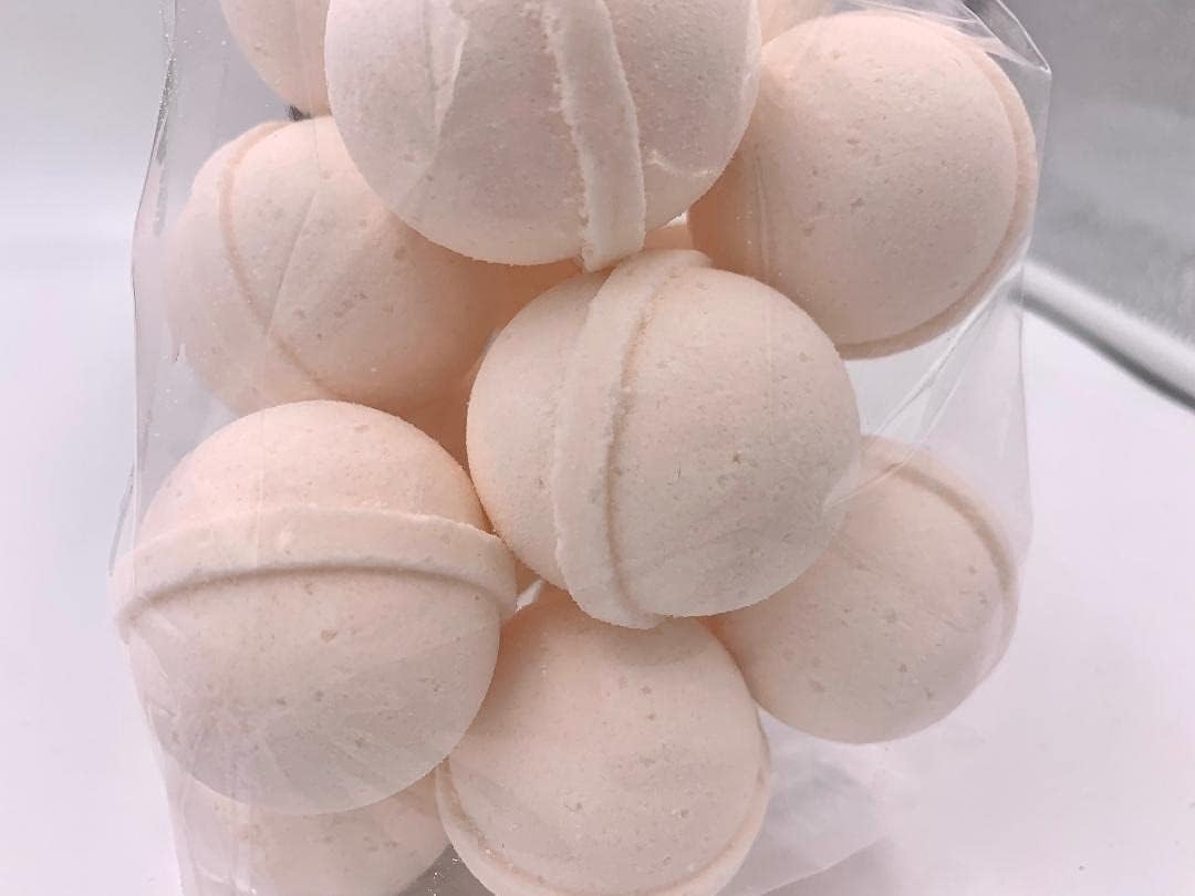 Spa Pure Ginger Peach Bath Bomb: USA Made with Shea Butter, Ultra Moisturizing, Great for Dry Skin (14 Count) Pack of 1