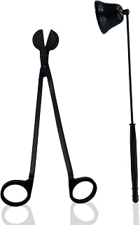 Needzo 2-in-1 Boxed Accessory Kit for Candles, Includes Candle Snuffer and Wick Trimmer, Gifts for Aromatherapy Lovers, Set of 2