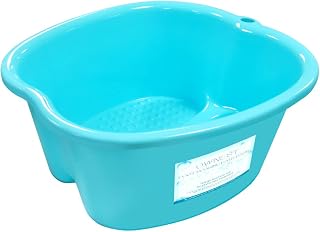 Ownest Extra Large Foot Bath Basin, Health Foot Soaking Bath Basin for Soaking Feet & Peducure, Home SPA Massager Tub, SPA Tool for Women and Men, Blue, 1 Count