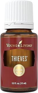 Young Living Thieves Essential Oil Blend 15ml | Natural Aromatherapy Oil for Diffuser & Topical Use with Clove, Eucalyptus & Rosemary | Revitalizing Household Essential Oil
