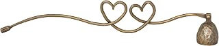Creative Co-Op Hand-Forged Iron Candle Snuffer with Heart Shaped Handle, Antique Gold Finish