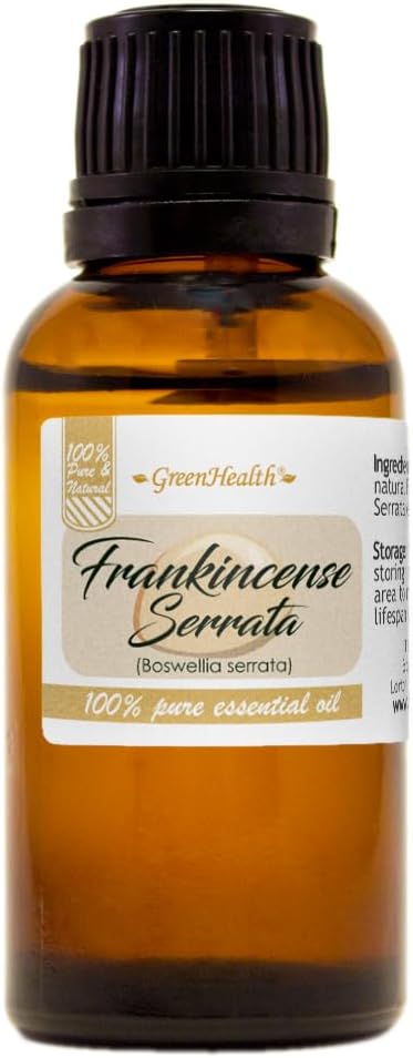 Frankincense Serrata – 1 fl oz (30 ml) Glass Bottle – 100% Pure Essential Oil – GreenHealth