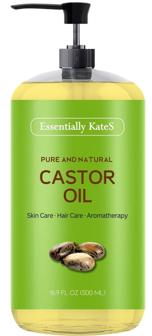 Essentially KateS Castor Oil 16.9 Fl Oz - 100% Pure and Natural