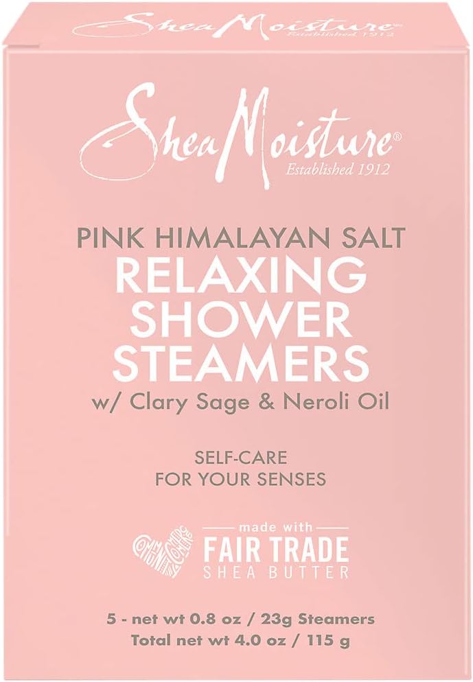 Pink Himalayan Salt Relaxing Shower Steamers - Clary Sage & Neroli Oil (4 Ounces)