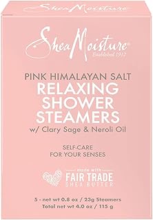 Pink Himalayan Salt Relaxing Shower Steamers - Clary Sage & Neroli Oil (4 Ounces)