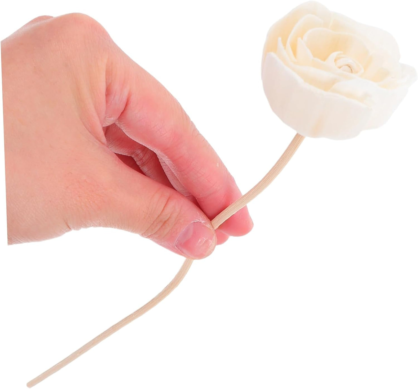 Zerodeko 2pcs Dried Floral Fragrance Diffuser Sticks Decorative Rattan Aroma Flowers for Home and Office Effortless Scent Diffusion Stylish Home Decor