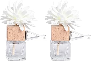 GSHLLO 2 Pcs 8ml Empty Car Air Freshener Diffuser Essential Oil Car Diffuser Bottle Car Vent Clip Perfume Bottle Fragrance Aromatherapy Car Diffuser Container